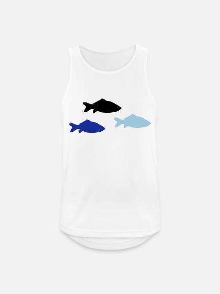 Pisces - Men's Breathable Tank Top - white
