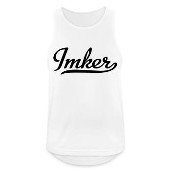 Imker - Männer Tank Top atmungsaktiv - Weiß - Vorne - Nick (188cm)