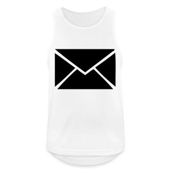 Brief - Post - Männer Tank Top atmungsaktiv - Weiß - Vorne - Nick (188cm)