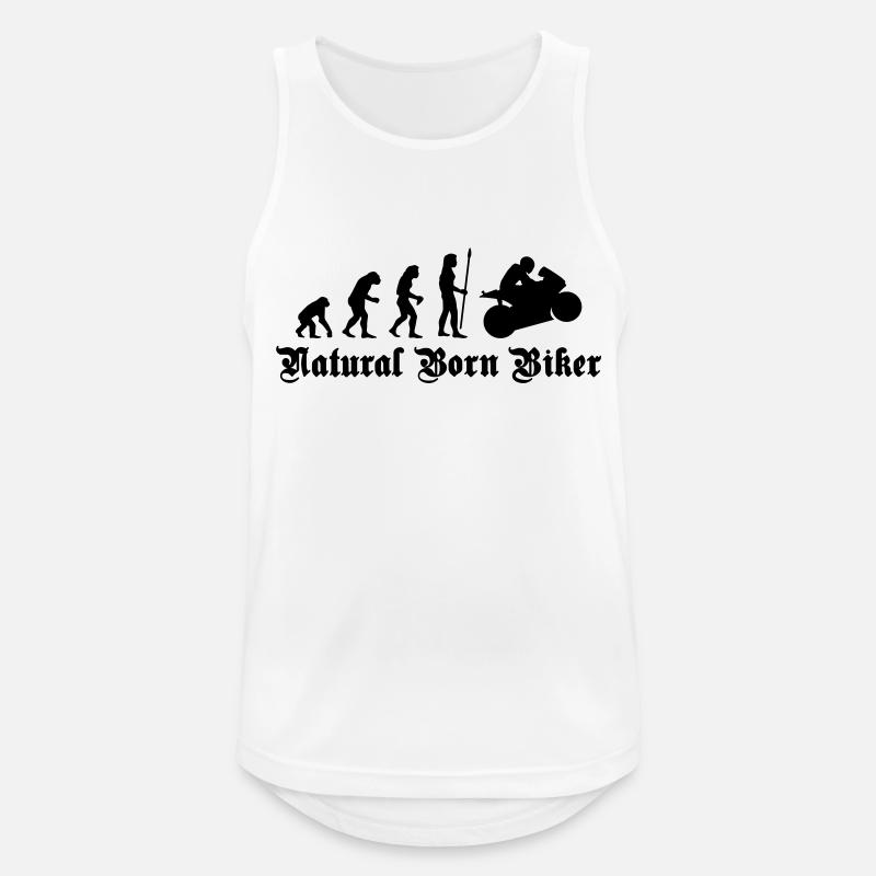 evolution_biker - Men's Breathable Tank Top - white
