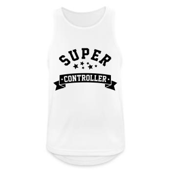 Super CONTROLLER, Controlling Finance Reporting - Men's Breathable Tank Top - white - Front - Nick (188cm)