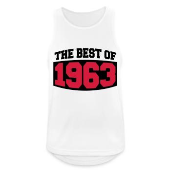 The Best Of 1963 - Men's Breathable Tank Top - white - Front - Nick (188cm)