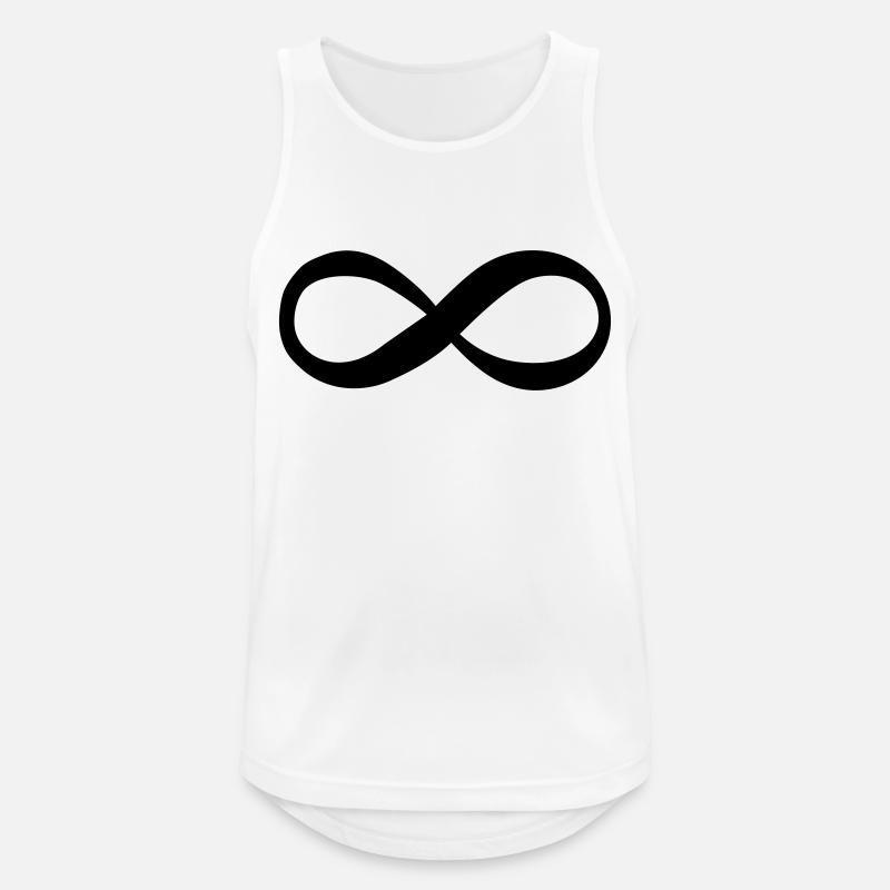 unendlich - Men's Breathable Tank Top - white