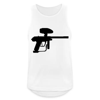 Paintball - Débardeur respirant Homme - blanc - Devant - Nick (188cm)