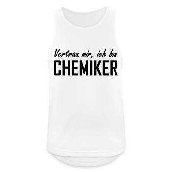 Chemiker - Männer Tank Top atmungsaktiv - Weiß - Vorne - Nick (188cm)