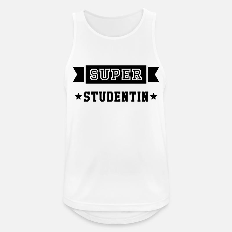 Student Studentin Studien Studenten Universität - Männer Tank Top atmungsaktiv - Weiß