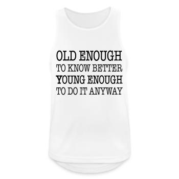 Best Birthday Shirt - Funny Joke - Men's Breathable Tank Top - white - Front - Nick (188cm)