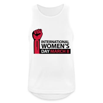 International Women's Day March 8 - Men's Breathable Tank Top - white - Front - Nick (188cm)