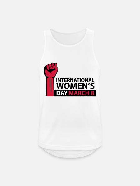 International Women's Day March 8 - Men's Breathable Tank Top - white