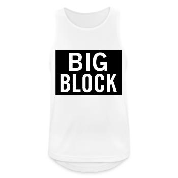 Big Block - Men's Breathable Tank Top - white - Front - Nick (188cm)