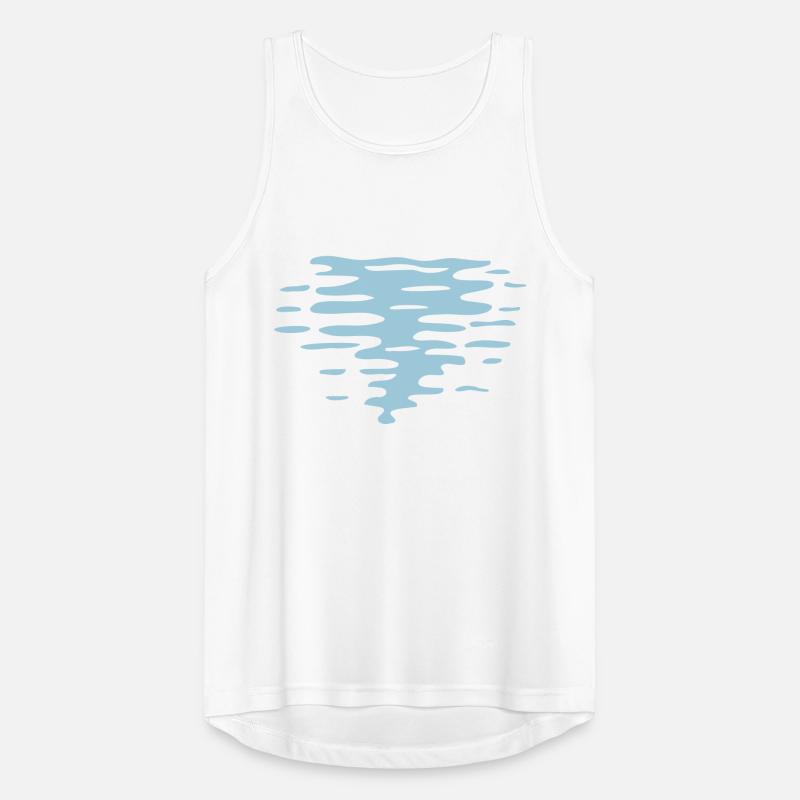 Water Reflection Waves Men's Breathable Tank Top