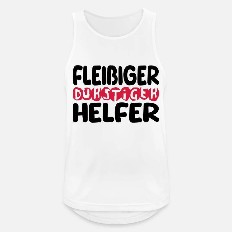 fleißiger durstiger helfer - Männer Tank Top atmungsaktiv - Weiß