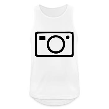 Camera - Men's Breathable Tank Top - white - Front - Nick (188cm)