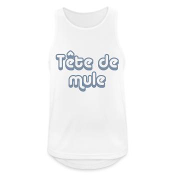 tete_de_mule - Débardeur respirant Homme - blanc - Devant - Nick (188cm)