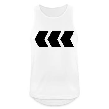 pfeil - Männer Tank Top atmungsaktiv - Weiß - Vorne - Nick (188cm)