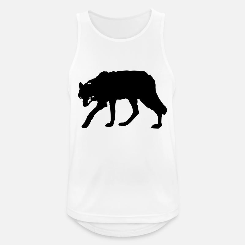 wolf_2 - Männer Tank Top atmungsaktiv - Weiß