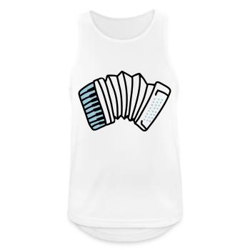 accordeon - Débardeur respirant Homme - blanc - Devant - Nick (188cm)