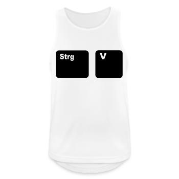 Strg V Copy and Paste Vater und Sohn Partner Shi - Männer Tank Top atmungsaktiv - Weiß - Vorne - Nick (188cm)