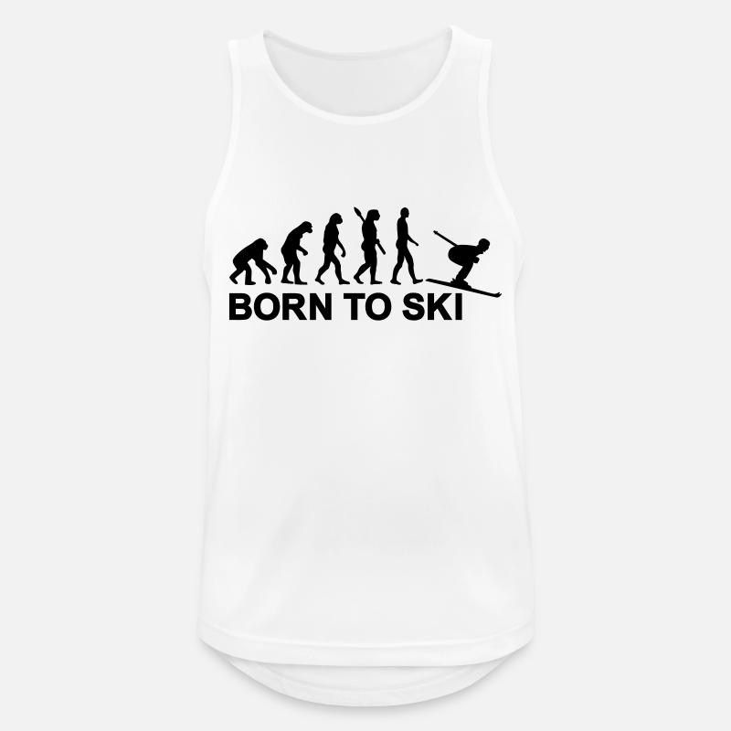 Evolution Ski - Men's Breathable Tank Top - white