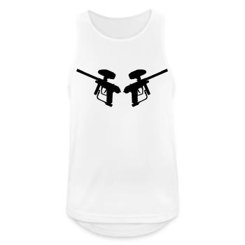 Paintball - Débardeur respirant Homme - blanc - Devant - Nick (188cm)