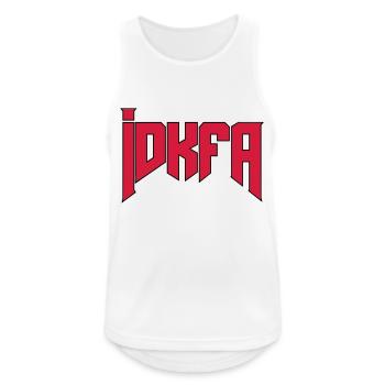 Doom Cheat-Code "idkfa" - Männer Tank Top atmungsaktiv - Weiß - Vorne - Nick (188cm)