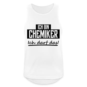 ich bin chemiker - Männer Tank Top atmungsaktiv - Weiß - Vorne - Nick (188cm)