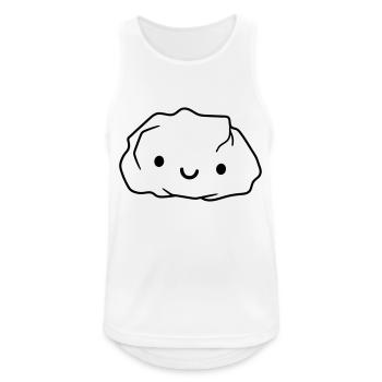 kiesel stein felsen - Männer Tank Top atmungsaktiv - Weiß - Vorne - Nick (188cm)