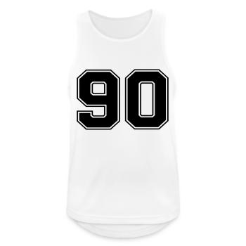 90 - Men's Breathable Tank Top - white - Front - Nick (188cm)