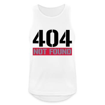 404 message introuvable - Débardeur respirant Homme - blanc - Devant - Nick (188cm)