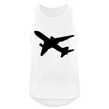 Aviator plane - Men's Breathable Tank Top - white - Front - Nick (188cm)