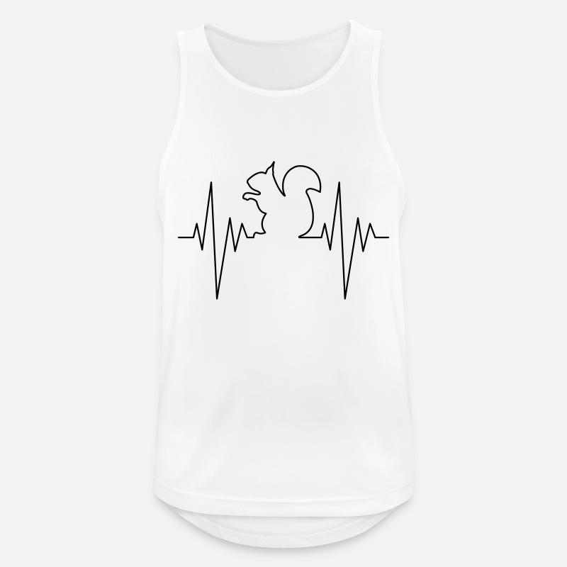 Squirrel Pulse - Men's Breathable Tank Top - white