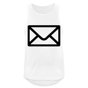 Brief Umschlag - Männer Tank Top atmungsaktiv - Weiß - Vorne - Nick (188cm)