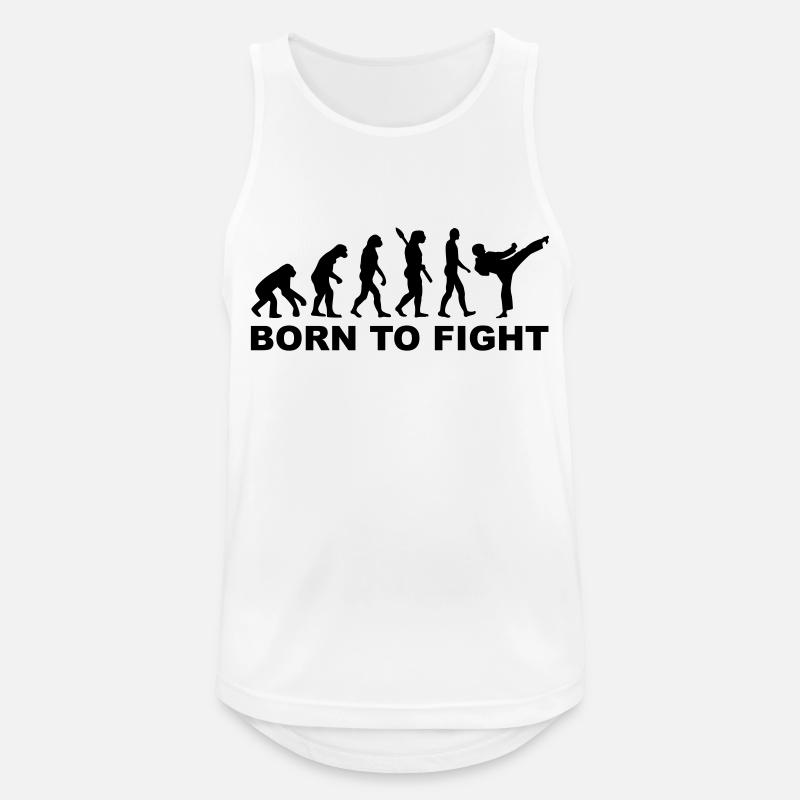 Evolution Karate - Men's Breathable Tank Top - white