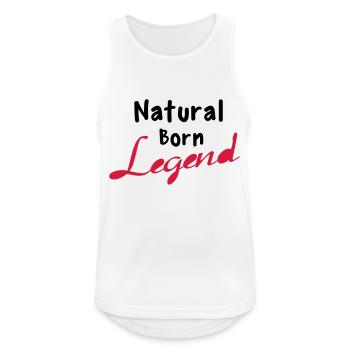 Born Legend - Débardeur respirant Homme - blanc - Devant - Nick (188cm)
