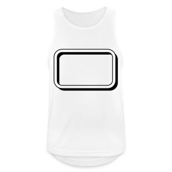 frame easy - Men's Breathable Tank Top - white - Front - Nick (188cm)