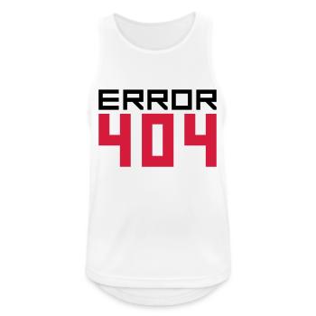 404 error fehlermeldung falsch kein internet laden - Débardeur respirant Homme - blanc - Devant - Nick (188cm)