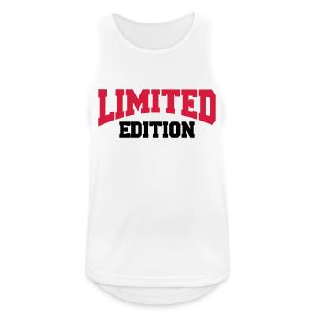 Limited Edition - Männer Tank Top atmungsaktiv - Weiß - Vorne - Nick (188cm)