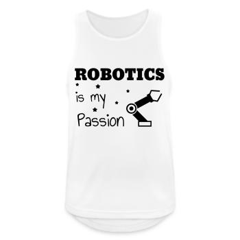 Robotik / Roboter / Robot / Robotics - Männer Tank Top atmungsaktiv - Weiß - Vorne - Nick (188cm)