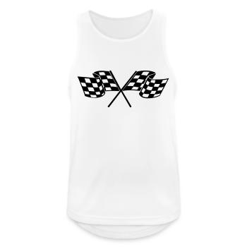 racing flags sport - Men's Breathable Tank Top - white - Front - Nick (188cm)