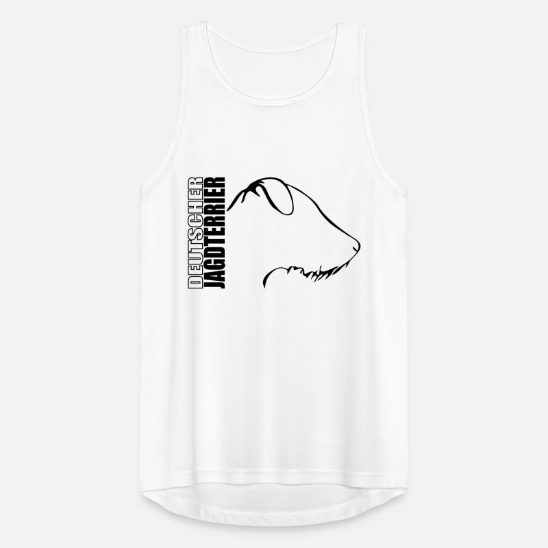 DEUTSCHER JAGDTERRIER PROFIL Jagdhund Wilsigns Männer Tank Top atmungsaktiv