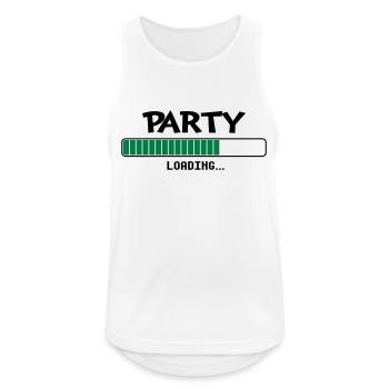 Party loading loading bar - Men's Breathable Tank Top - white - Front - Nick (188cm)