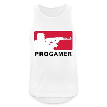 progamer_2011_4_3c - Débardeur respirant Homme - blanc - Devant - Nick (188cm)