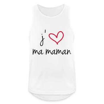 i love my mommy - Männer Tank Top atmungsaktiv - Weiß - Vorne - Nick (188cm)
