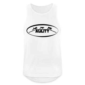 Agility - Männer Tank Top atmungsaktiv - Weiß - Vorne - Nick (188cm)