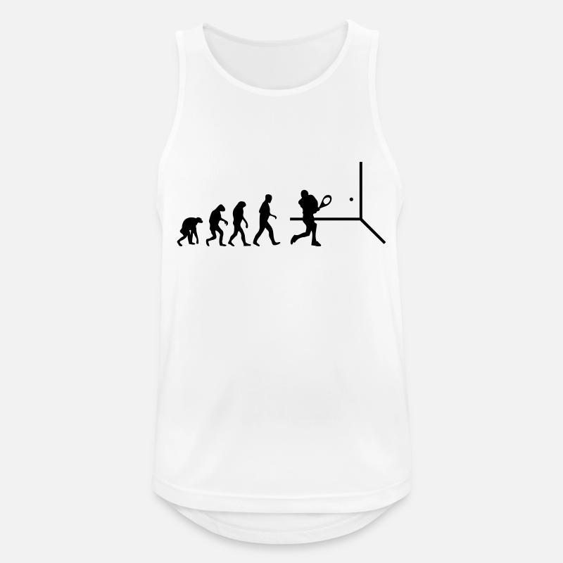 squash evolution - Men's Breathable Tank Top - white