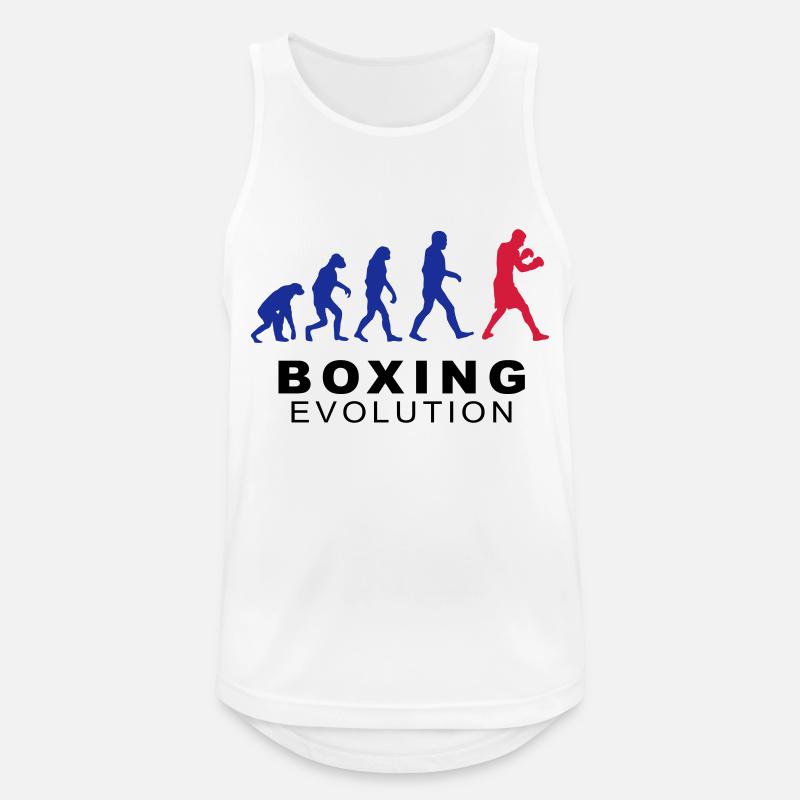 Boxing evolution - Men's Breathable Tank Top - white