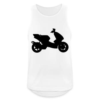 Scooter Tuner Edition - Männer Tank Top atmungsaktiv - Weiß - Vorne - Nick (188cm)