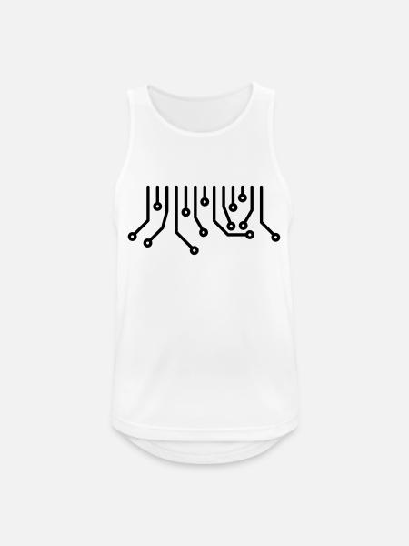 T-shirt Technique Admin Nerd Technique - Débardeur respirant Homme - blanc