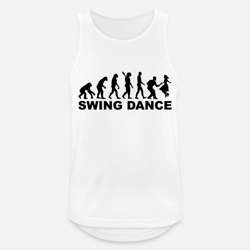 Swing dance - Männer Tank Top atmungsaktiv - Weiß