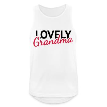 Lovely Grandma - Men's Breathable Tank Top - white - Front - Nick (188cm)